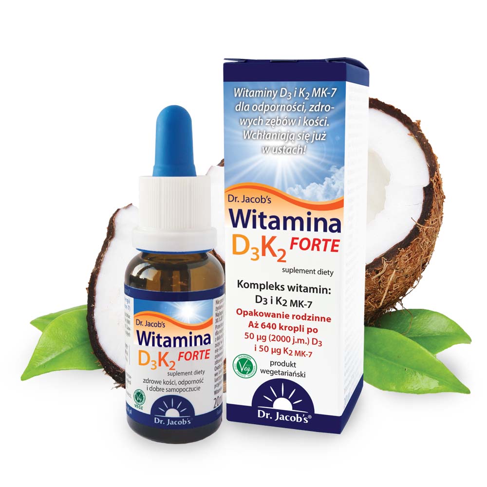 Witamina D3K2 FORTE 20 ml krople Dr. Jacob's